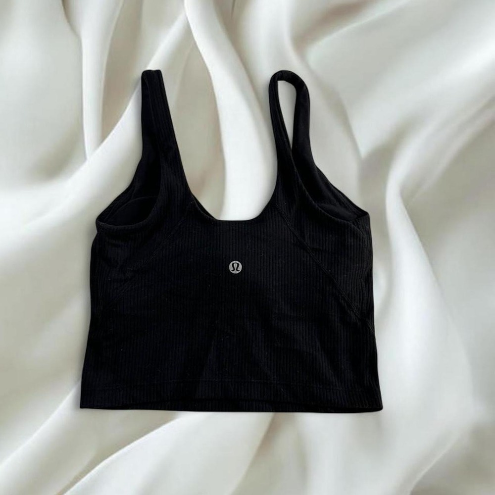 Lululemon black ribbed Align cami tank top athletic workout